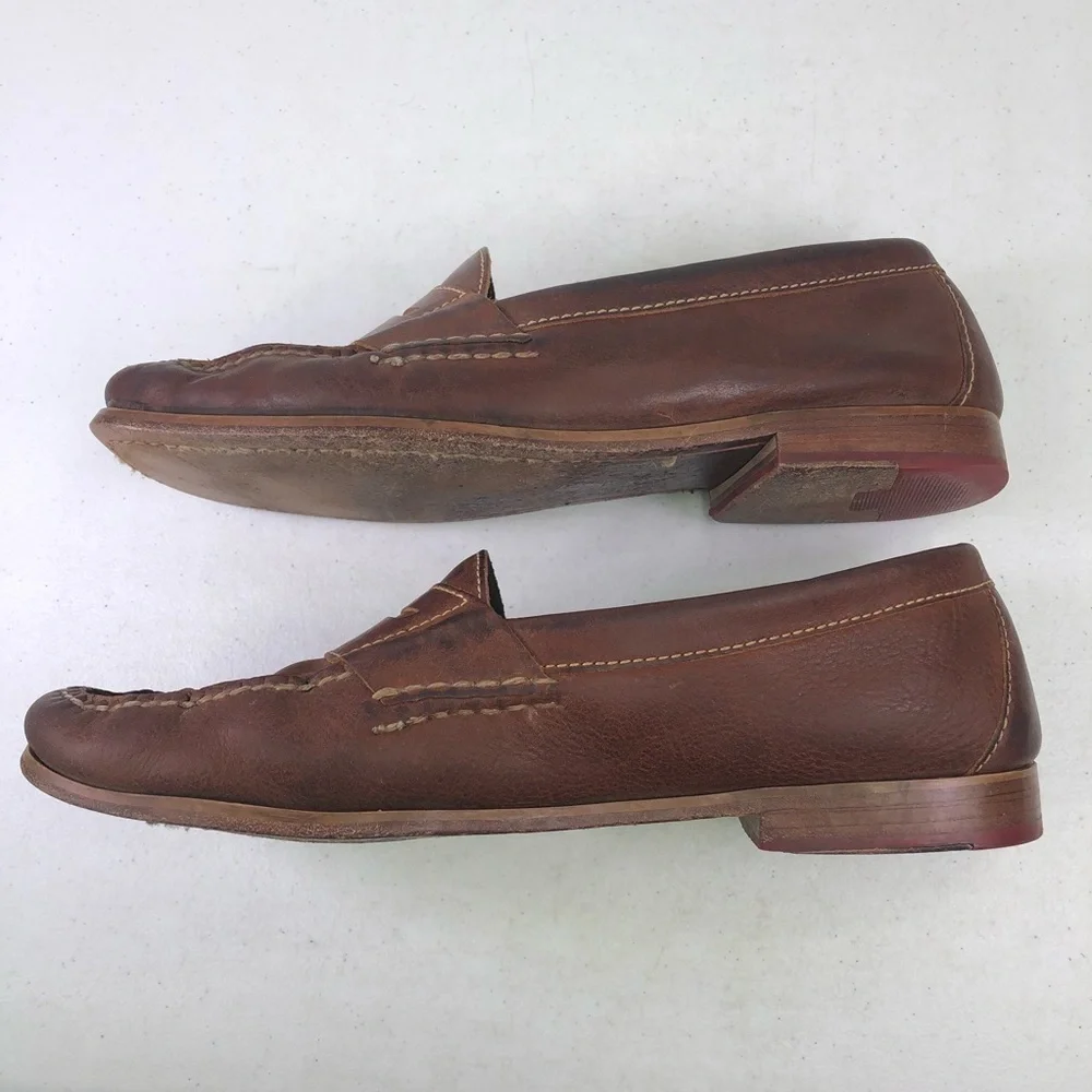Cole Haan Brown Leather Penny Loafer Shoes Size 11.5D